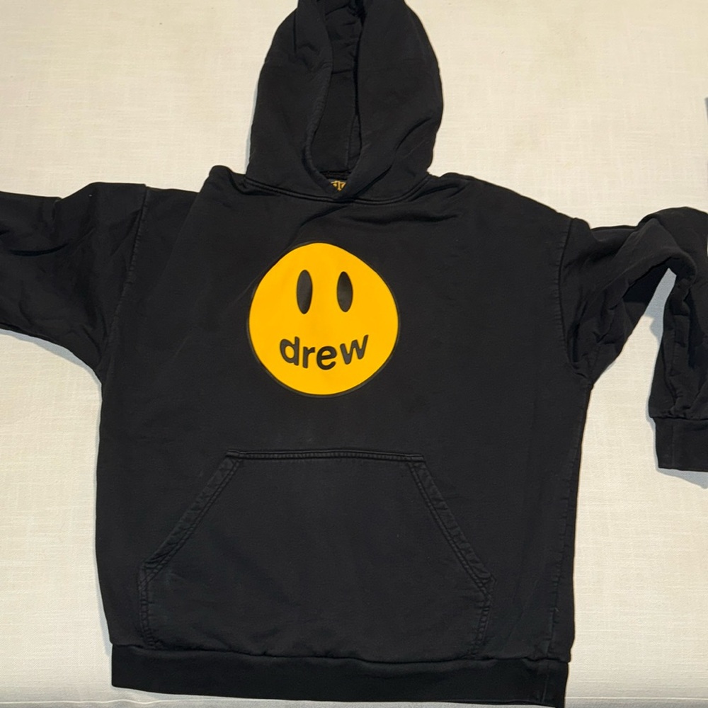DREW MASCOT HOODIE PULLOVER - BLACK SIZE XS *Oversized* - Drew house